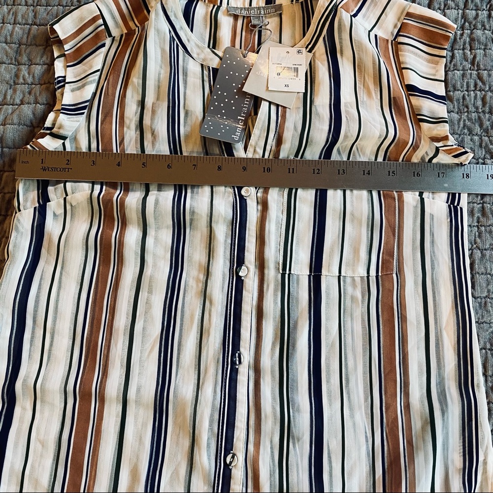 DANIEL RAINN stripe button tunic - Picture 6 of 8
